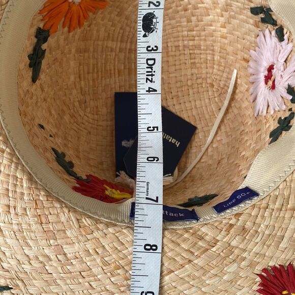 Hat Attack Charlotte Embroidered Floral Sunhat UPF 50+ Fringe Adjustable main image 16